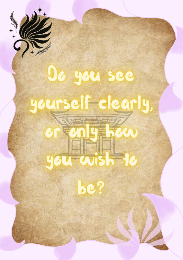 mirror in shrine pool